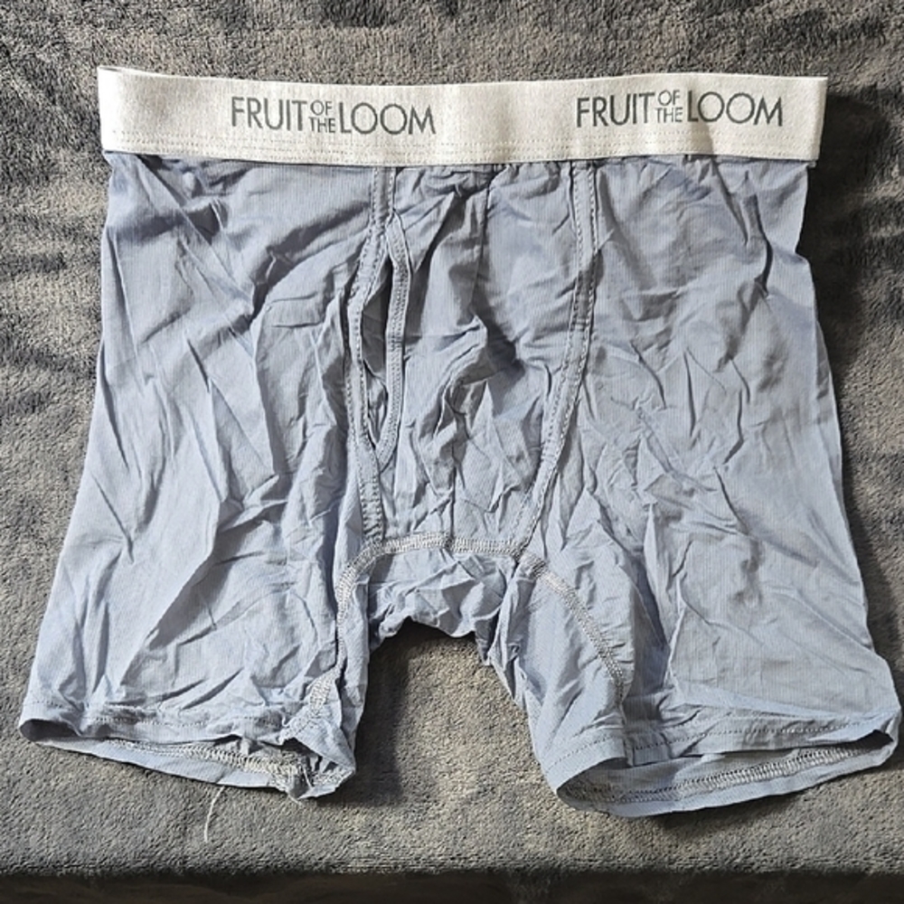 Fruit of the Loom Gray Boxer Briefs with Soft Stretch Fabric